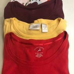3 women's t-shirts size XL